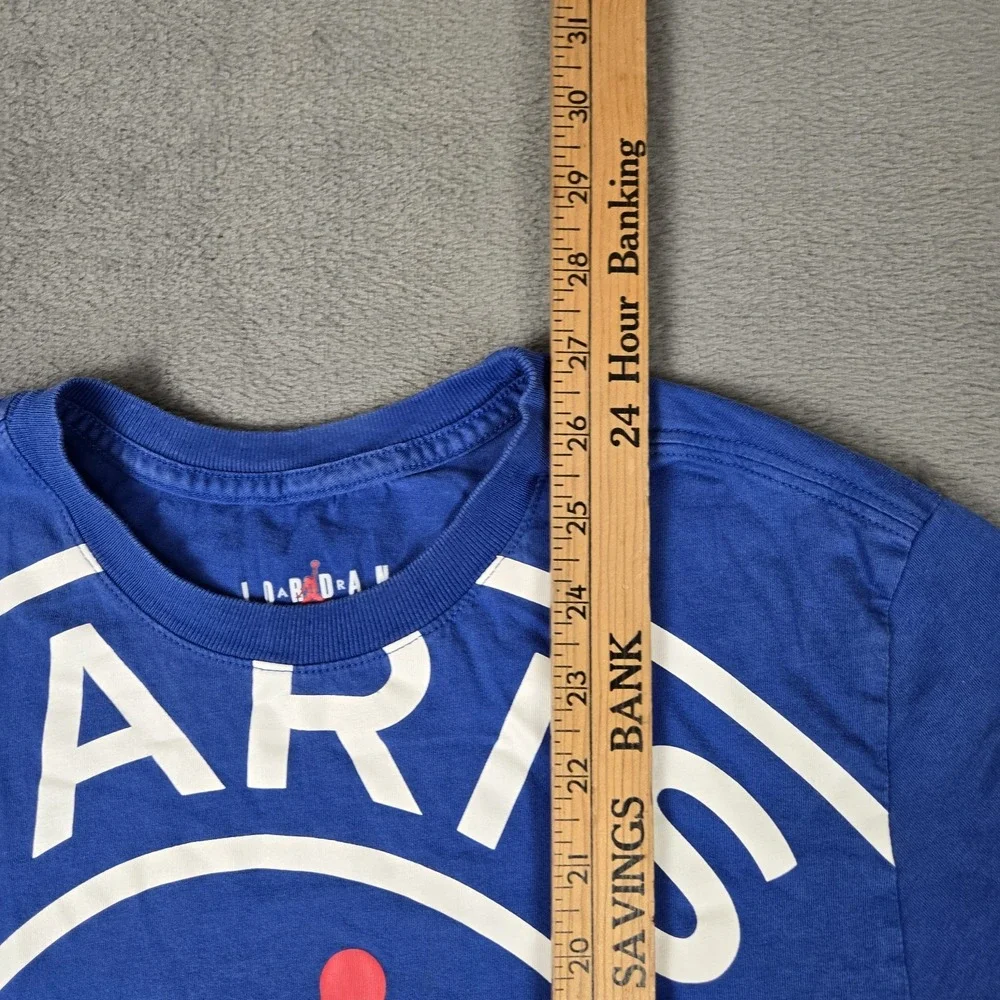 Nike Air Jordan‎ x Paris Saint Germain T-Shirt Mens Small Blue Jumpman Logo